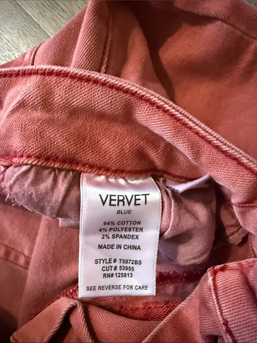 Vervet Russet - High Rise 90's Vintage Hem Detail Flare Jeans - Picture 13 of 14